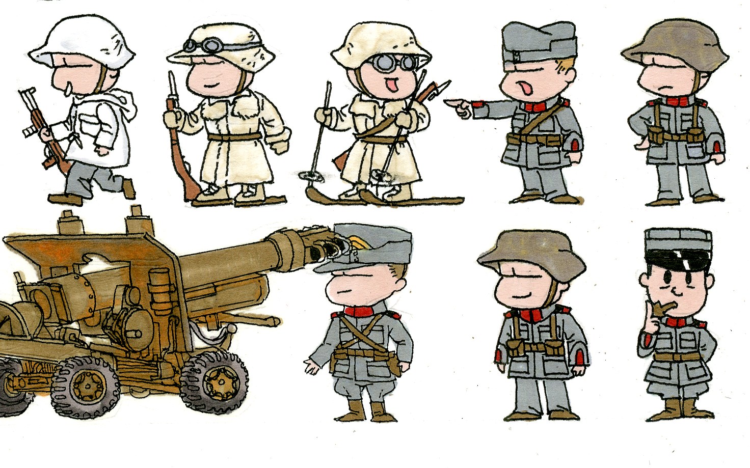 Милый солдатик рисунок